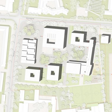Gesamtschule Münster-Ost - Neubau 6-zügige Gesamtschule mit Kita und Vierfeldsporthalle